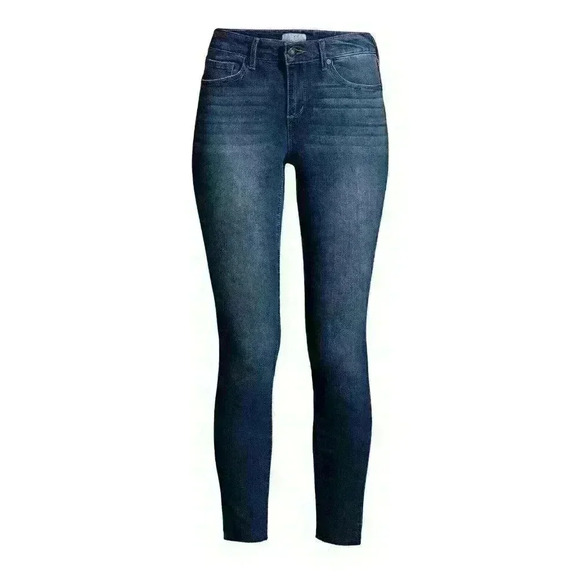 NWT Sofia Vergara Blue Jeans Sofia Mid Rise Skinny Stretch Ankle Dark Wash - Picture 5 of 8